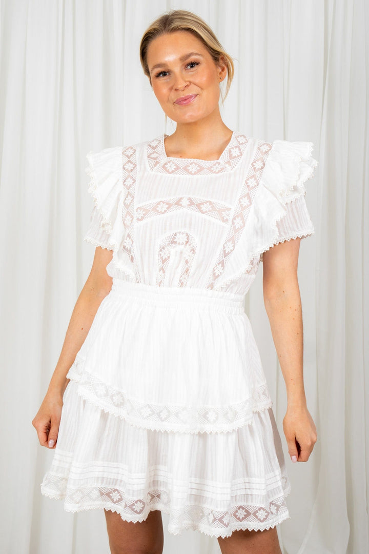 Alexa Dress White | Kjoler | Smuk - Dameklær på nett