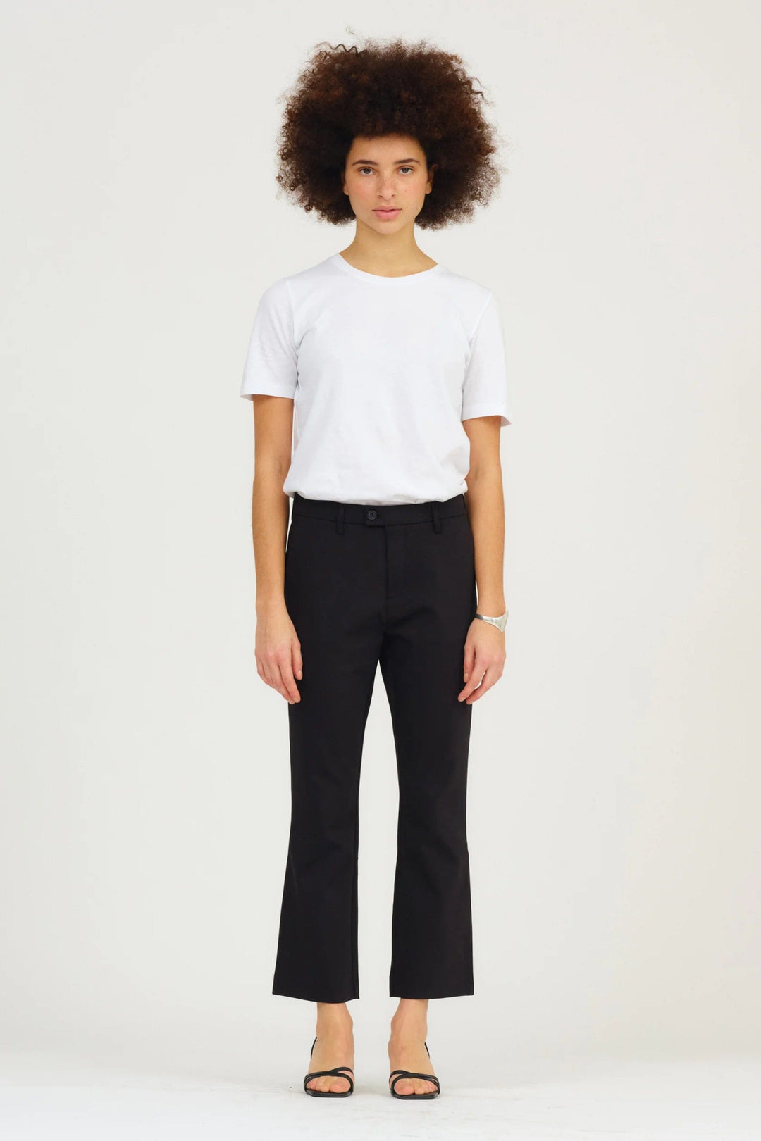 Alice Cropped Flare Pant Black | Bukser | Smuk - Dameklær på nett