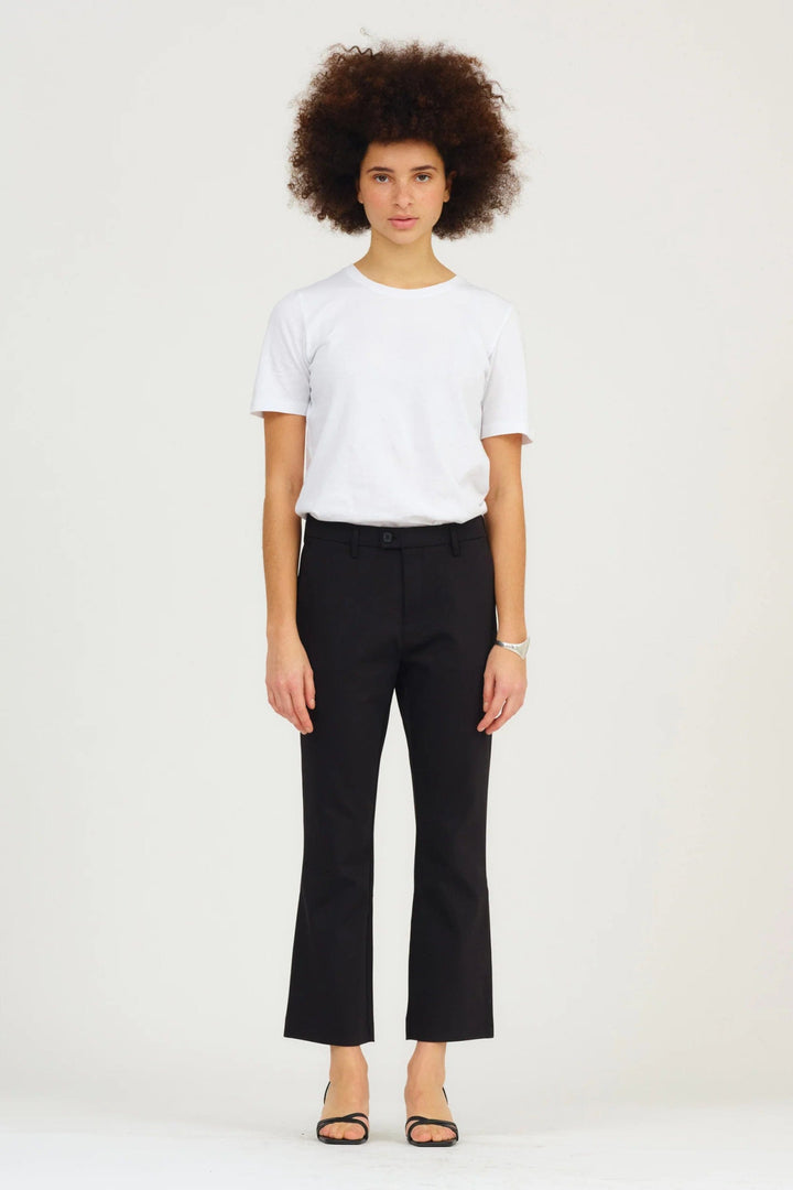 Alice Cropped Flare Pant Black | Bukser | Smuk - Dameklær på nett