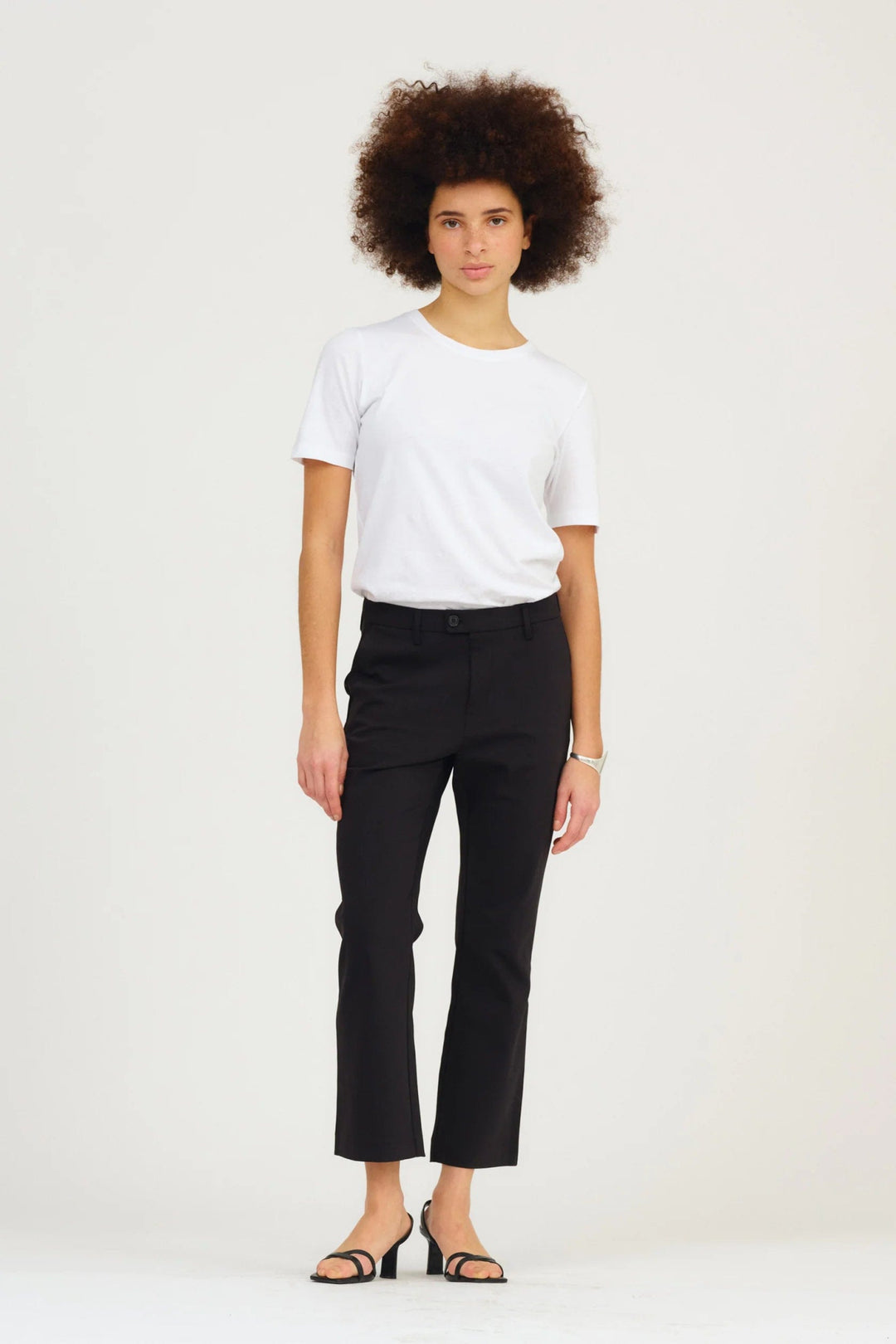 Alice Cropped Flare Pant Black | Bukser | Smuk - Dameklær på nett