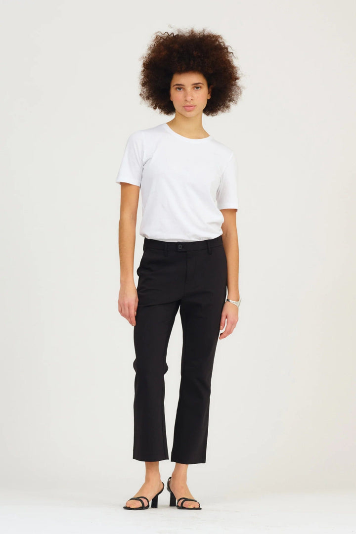 Alice Cropped Flare Pant Black | Bukser | Smuk - Dameklær på nett