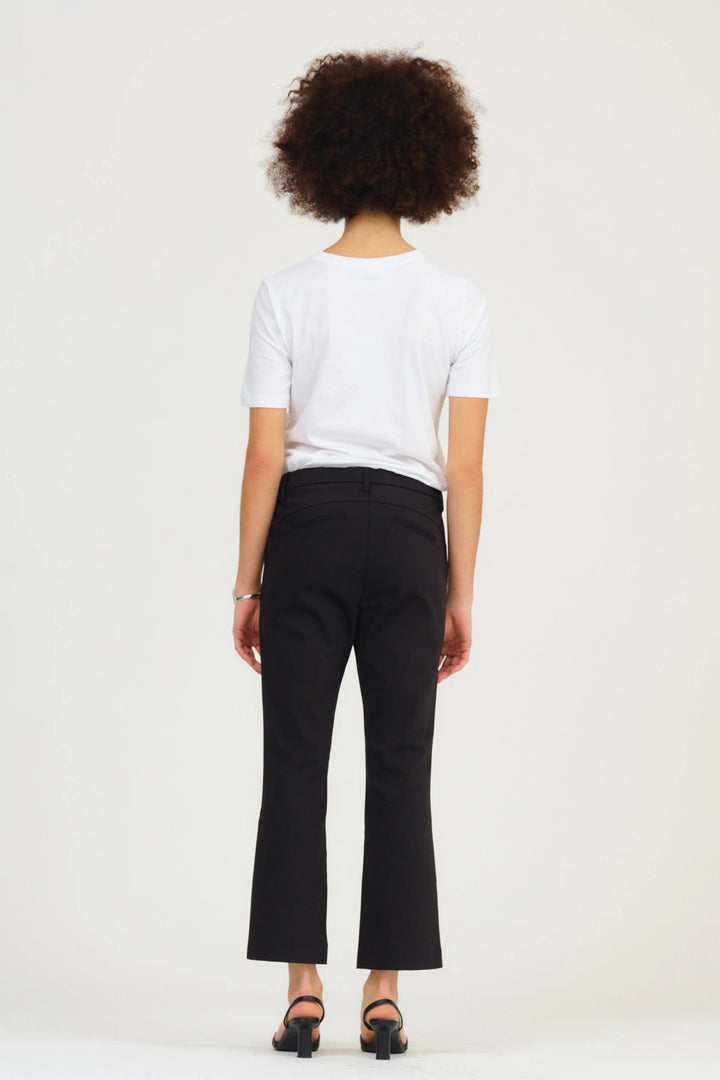 Alice Cropped Flare Pant Black | Bukser | Smuk - Dameklær på nett
