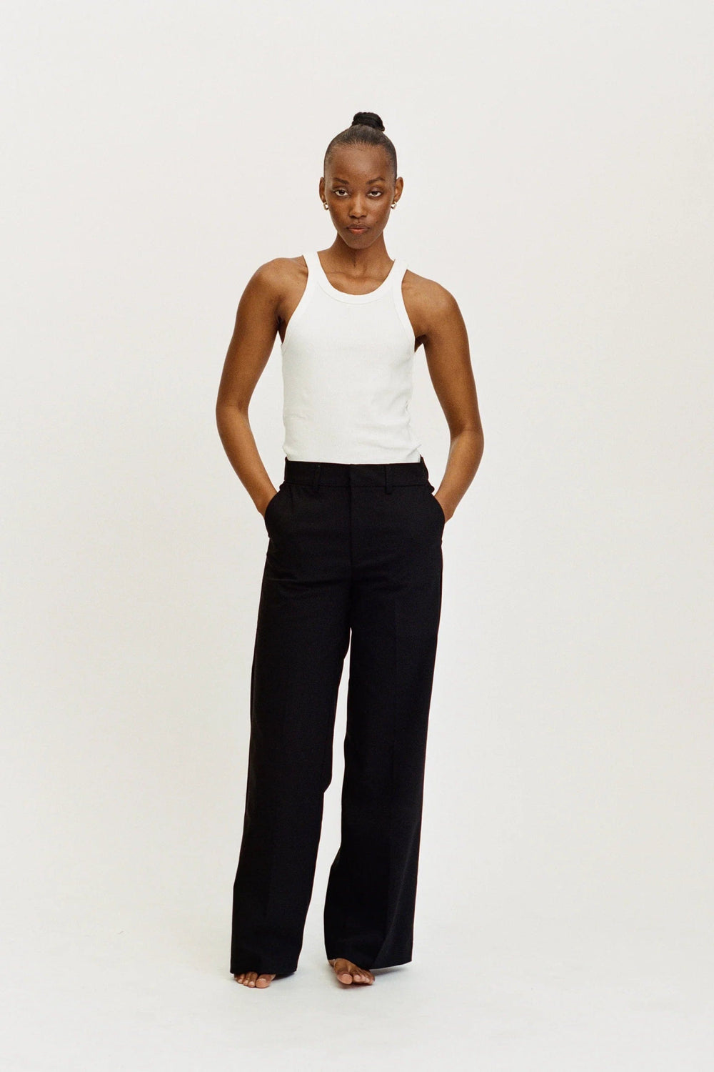 Alice Wide Pant Color Black | Bukser | Smuk - Dameklær på nett