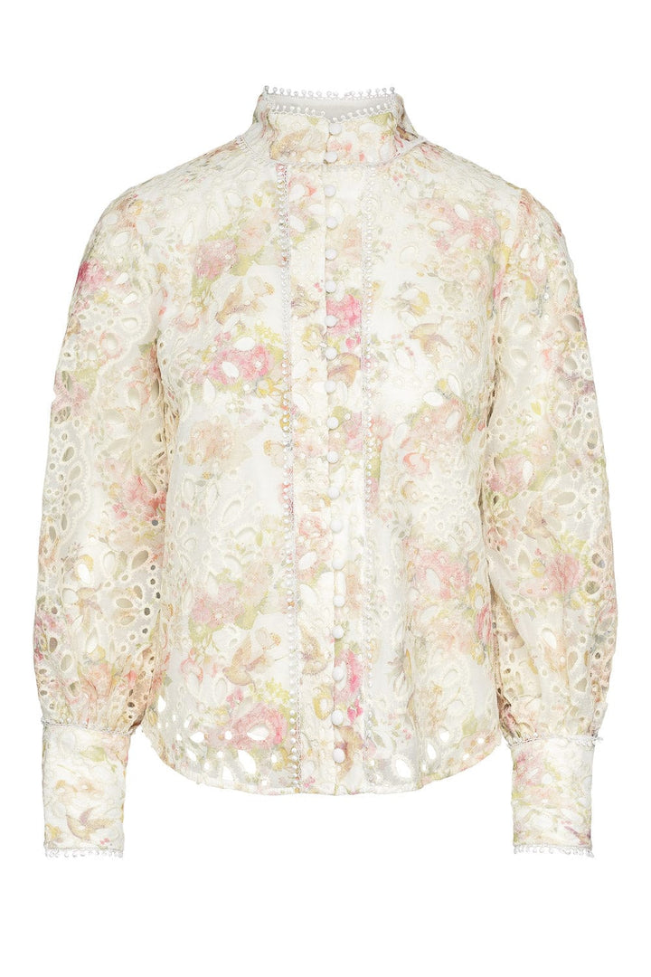 Almara Shirt Pink Floral | Skjorter og bluser | Smuk - Dameklær på nett