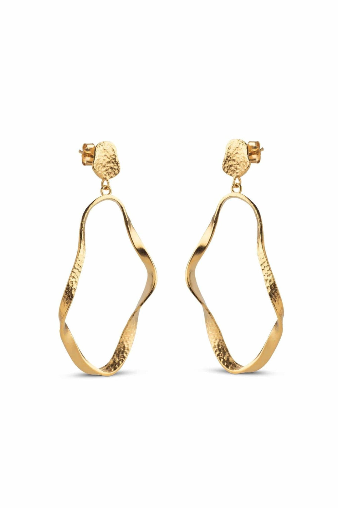 Aloma Large Earrings Gold | Accessories | Smuk - Dameklær på nett
