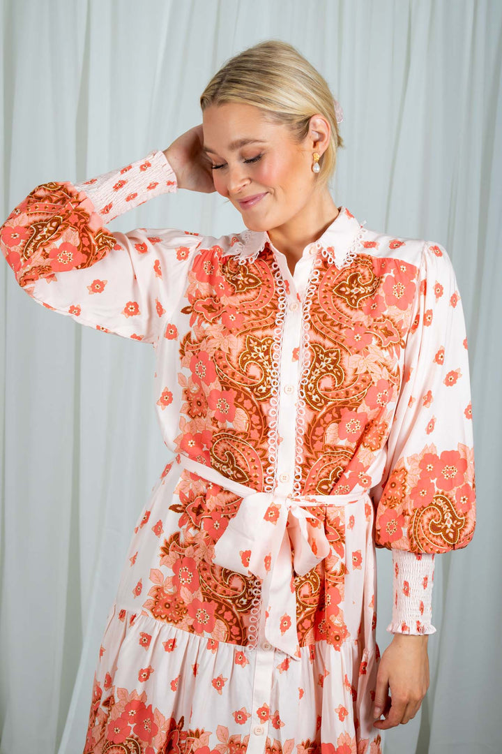 Amalfi Dress Peach | Kjoler | Smuk - Dameklær på nett