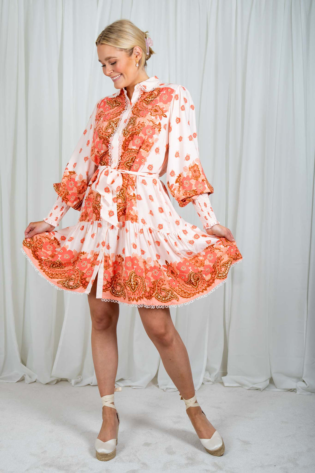 Amalfi Dress Peach | Kjoler | Smuk - Dameklær på nett