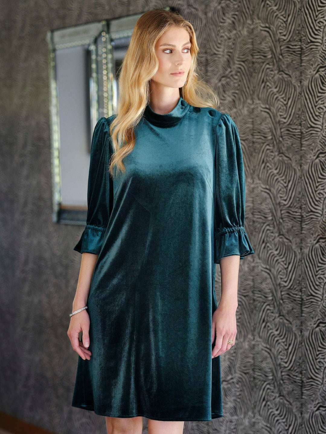 Amira Dress Bottle Green | Kjoler | Smuk - Dameklær på nett