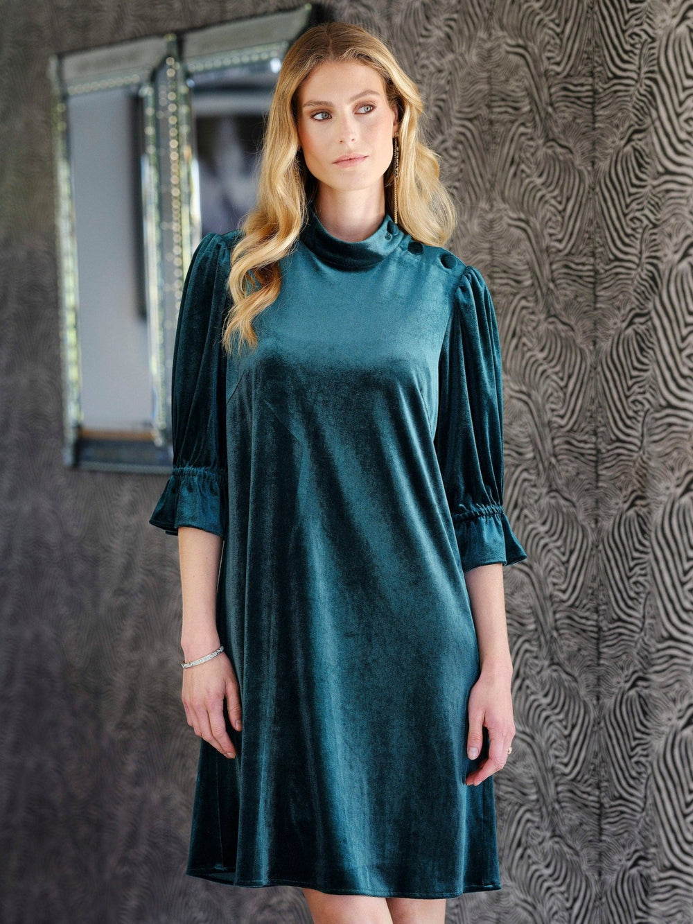 Amira Dress Bottle Green | Kjoler | Smuk - Dameklær på nett