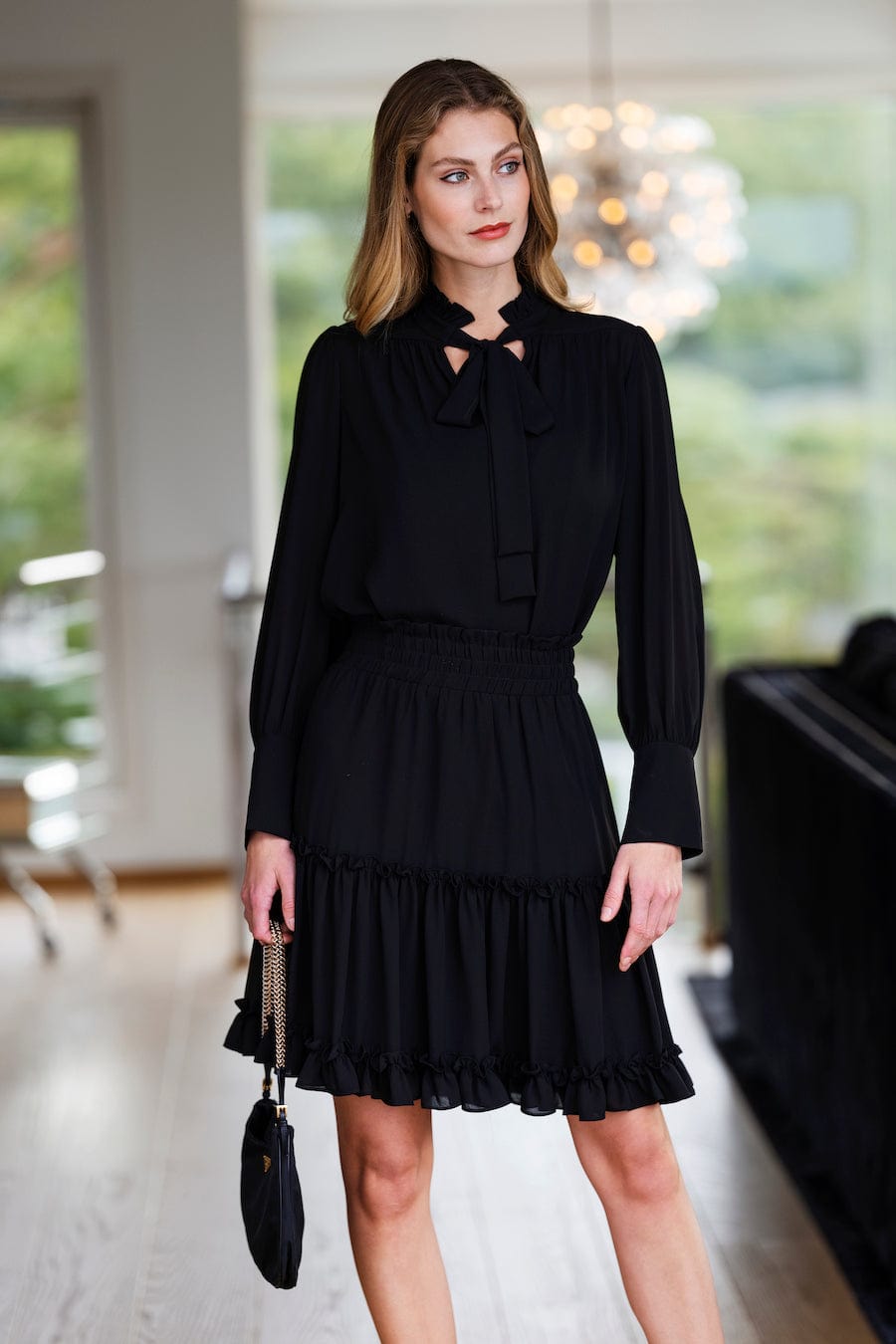 Ana Blouse Black | Skjorter og bluser | Smuk - Dameklær på nett