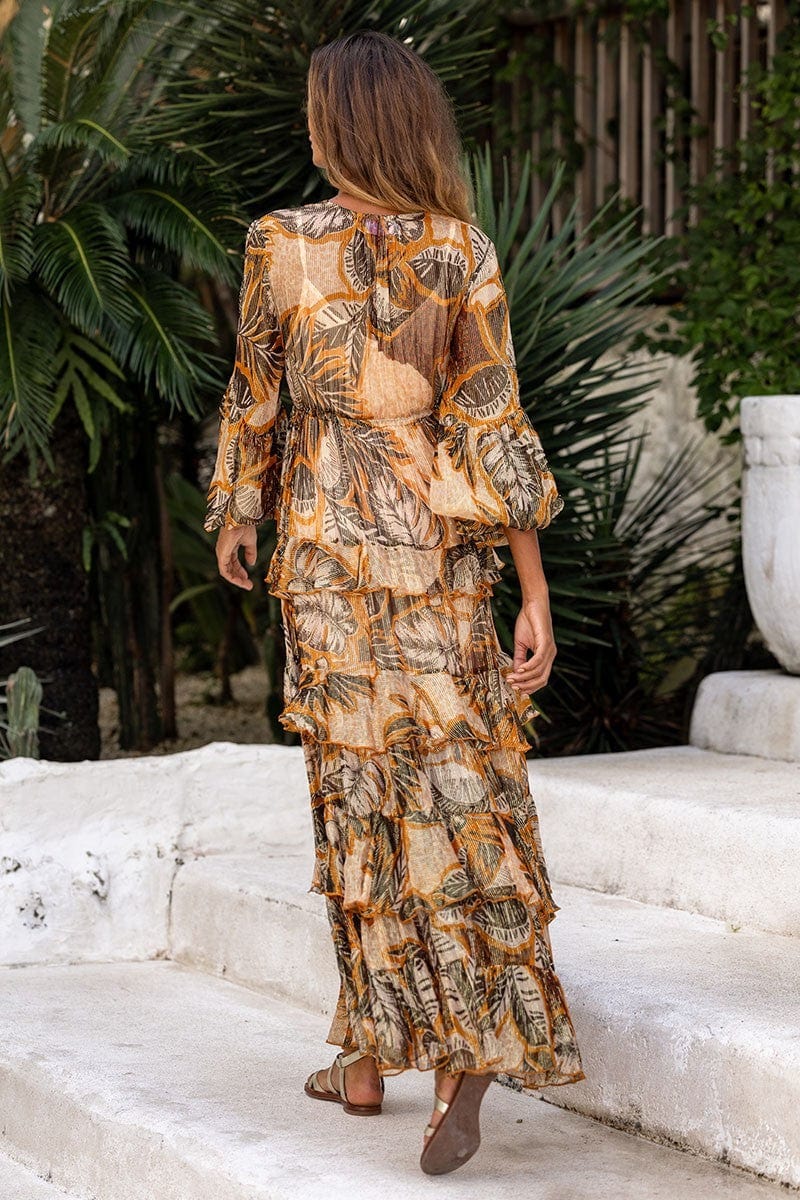Anais Dress Brown/Beige | Kjoler | Smuk - Dameklær på nett