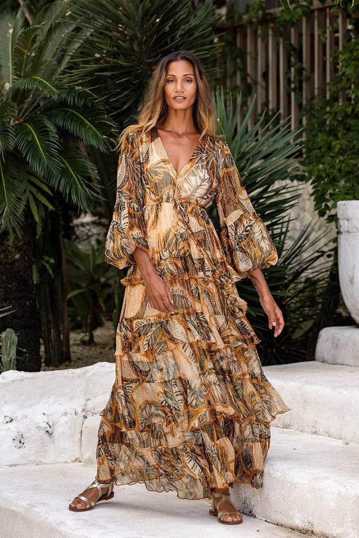 Anais Dress Brown/Beige | Kjoler | Smuk - Dameklær på nett