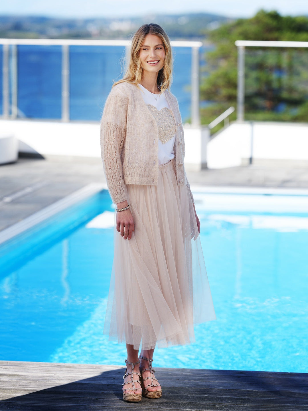 Andrea Skirt Sand | Skjørt | Smuk - Dameklær på nett