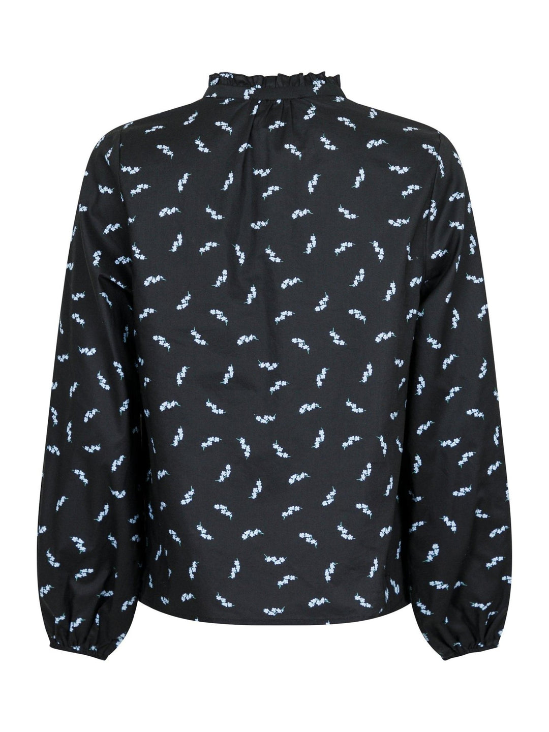 Anett Little Flower Blouse Black | Skjorter og bluser | Smuk - Dameklær på nett