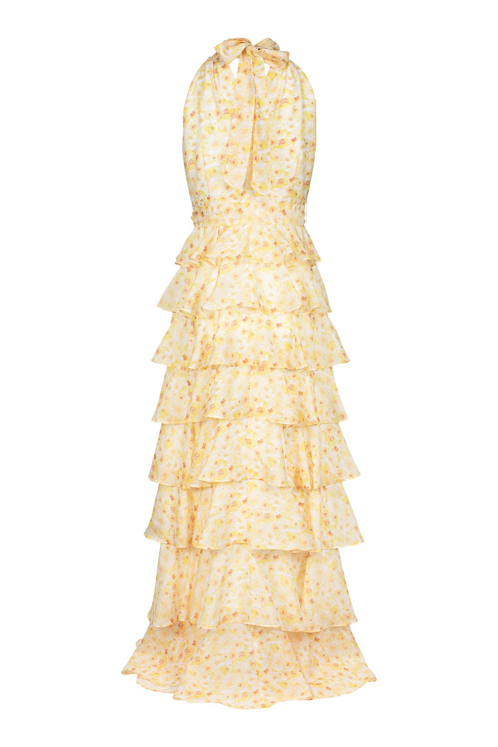 Angel Maxi Dress Yellow Flower | Kjoler | Smuk - Dameklær på nett