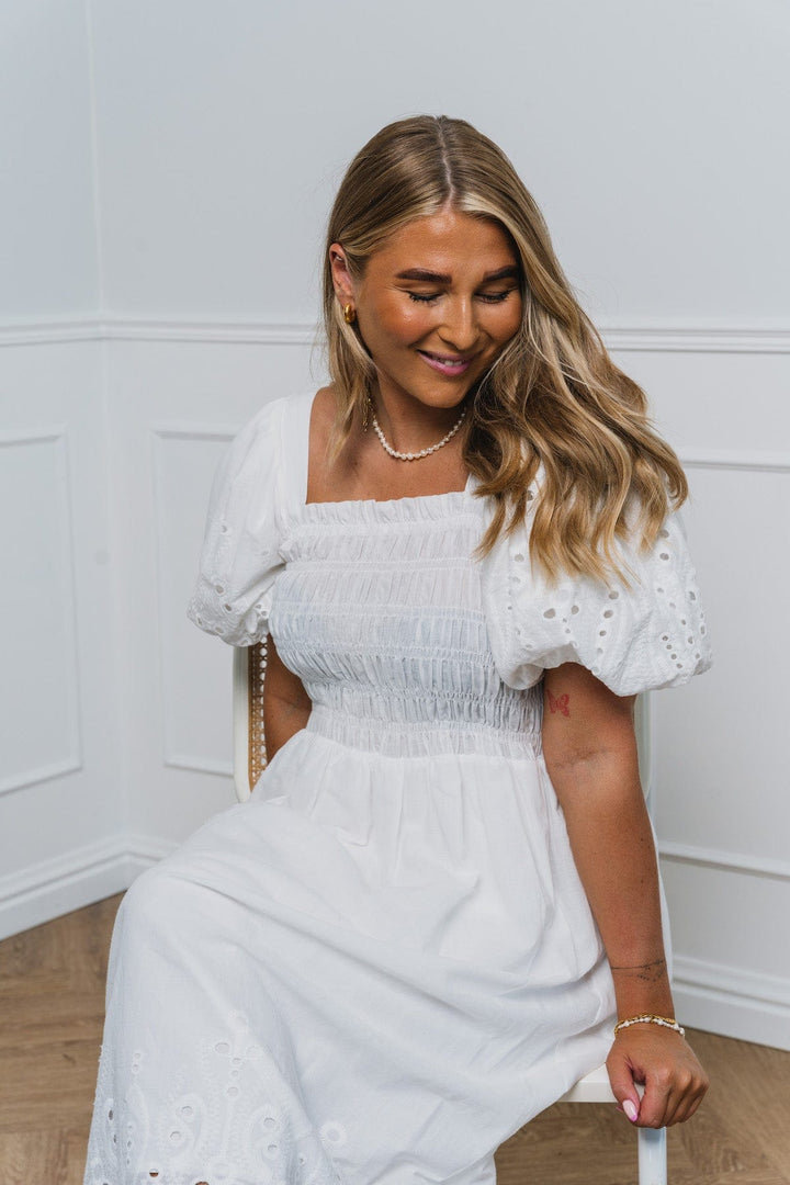 Angela Dress White | Kjoler | Smuk - Dameklær på nett