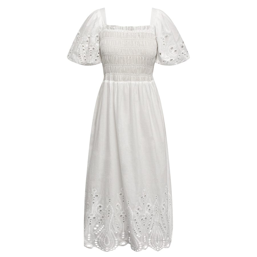 Angela Dress White | Kjoler | Smuk - Dameklær på nett