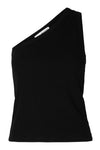 Anna One Shoulder Top Black