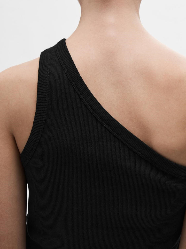 Anna One Shoulder Top Black | Topper | Smuk - Dameklær på nett