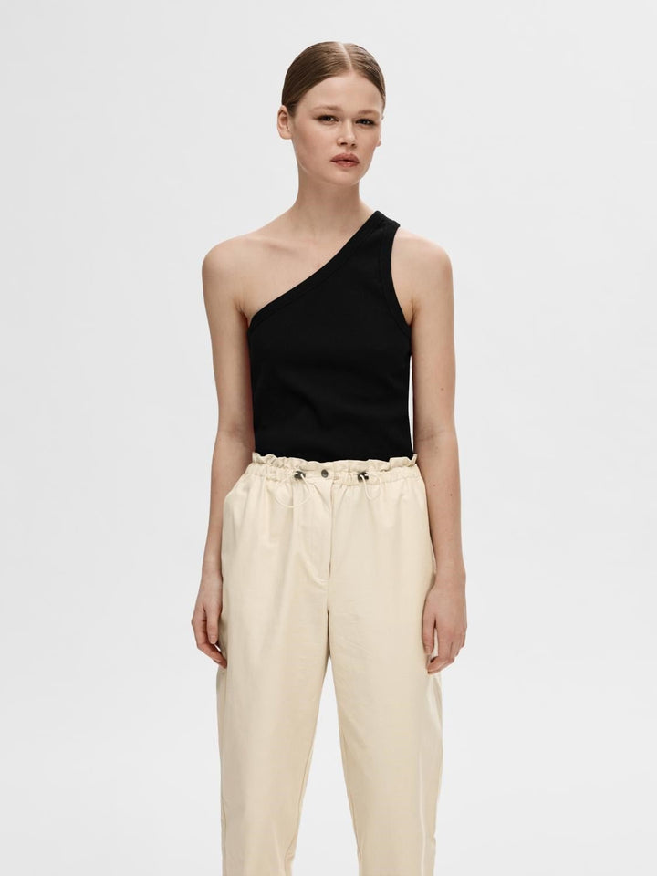 Anna One Shoulder Top Black | Topper | Smuk - Dameklær på nett