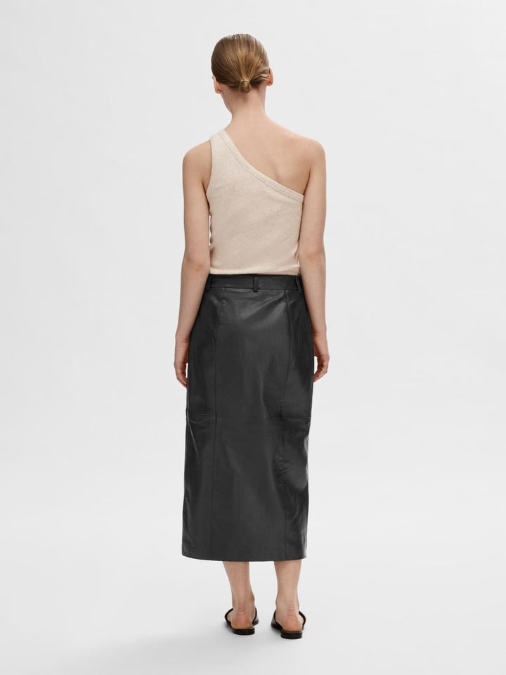 Anna One Shoulder Top Oatmeal Melange | Topper | Smuk - Dameklær på nett