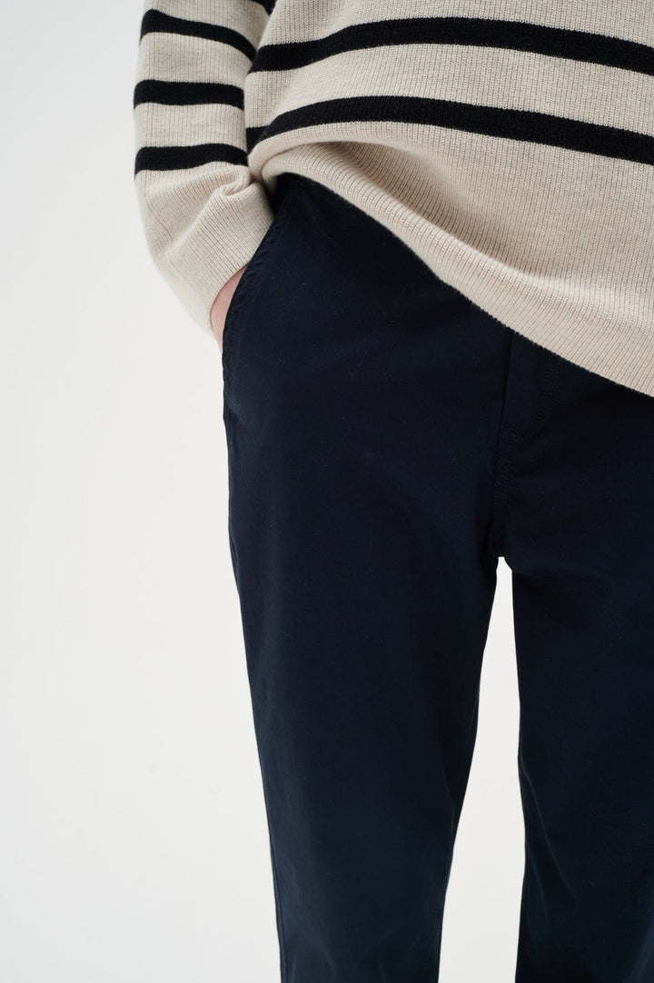 Annaleeiw Nolona Pants Marine Blue | Bukser | Smuk - Dameklær på nett
