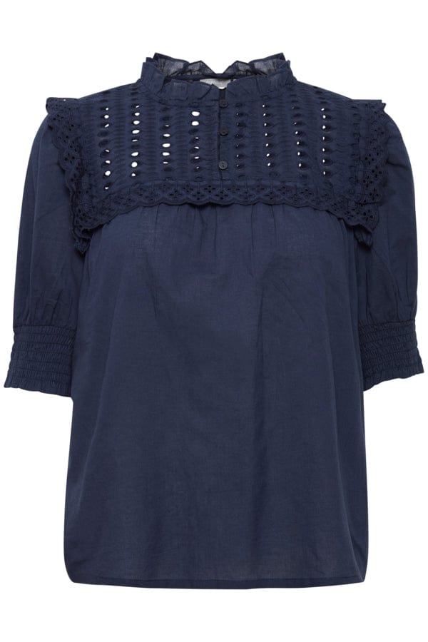 Anne Bl 1 Navy Blazer | Skjorter og bluser | Smuk - Dameklær på nett