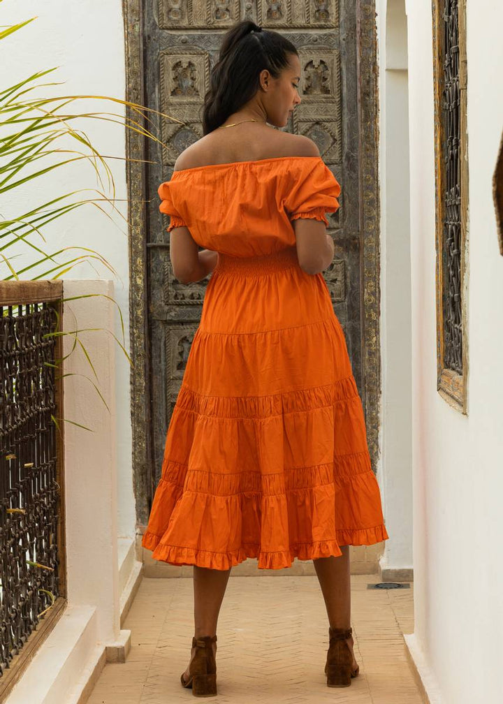 Apricot Dress Parrot Orange | Kjoler | Smuk - Dameklær på nett