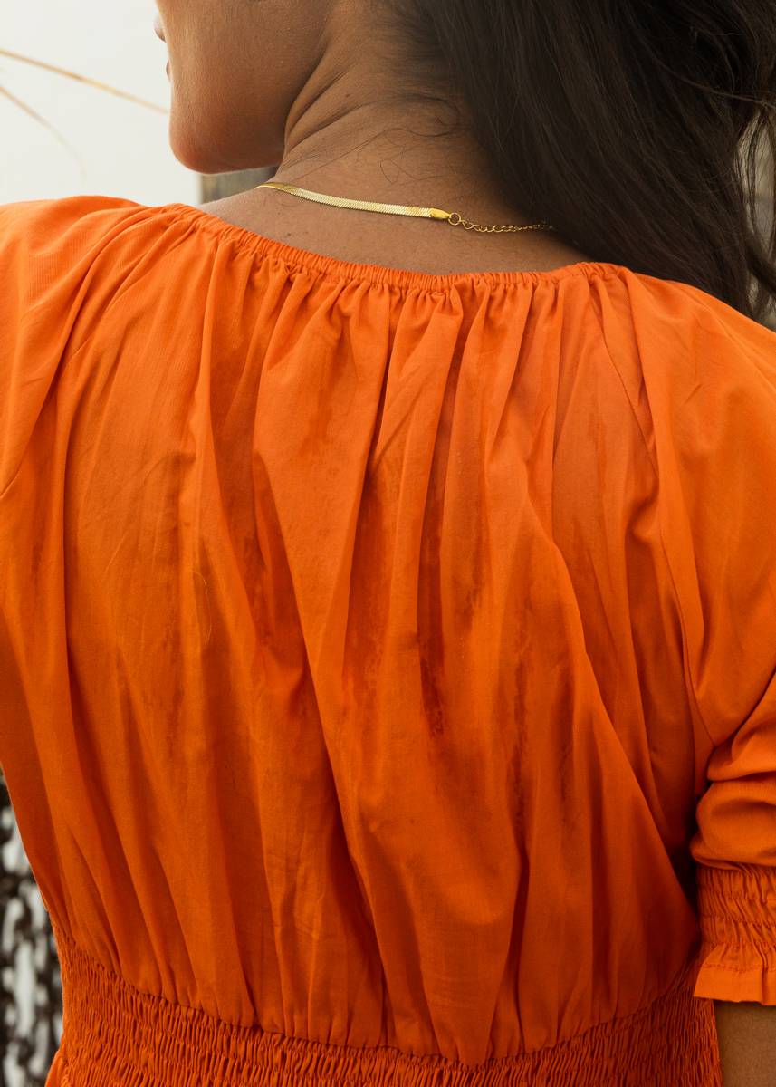 Apricot Dress Parrot Orange | Kjoler | Smuk - Dameklær på nett