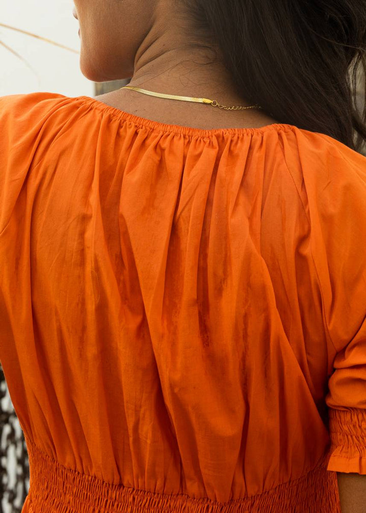 Apricot Dress Parrot Orange | Kjoler | Smuk - Dameklær på nett