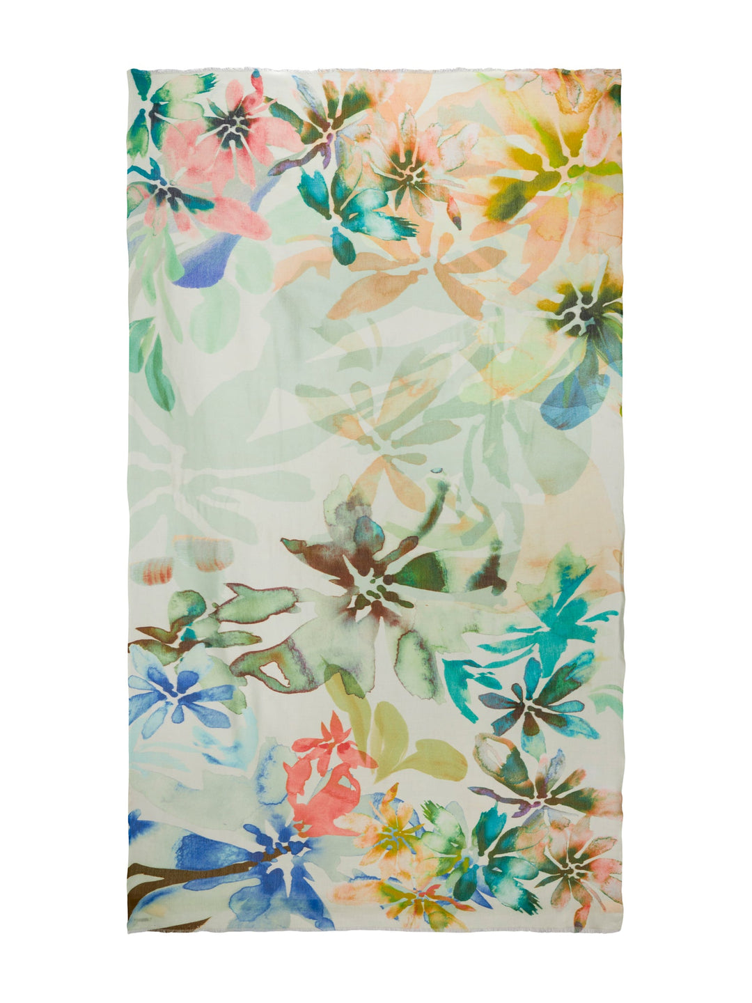 Aqua Flower Scarf Multi | Accessories | Smuk - Dameklær på nett