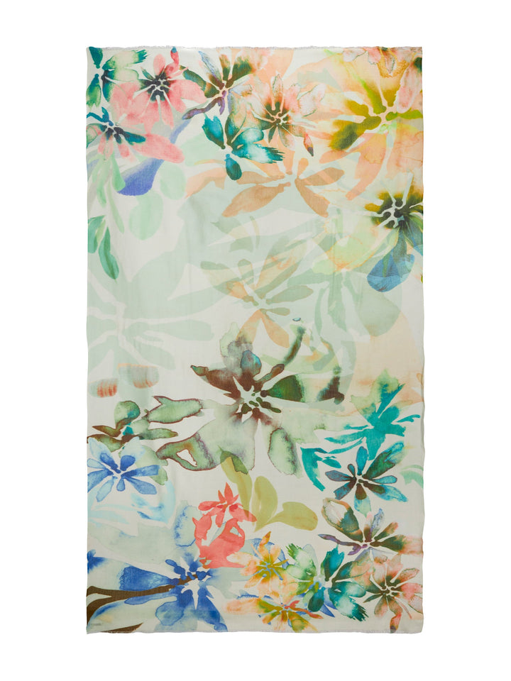Aqua Flower Scarf Multi | Accessories | Smuk - Dameklær på nett