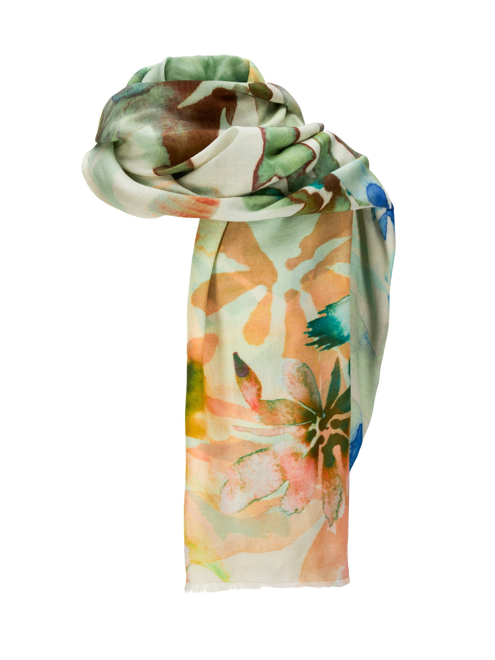 Aqua Flower Scarf Multi | Accessories | Smuk - Dameklær på nett