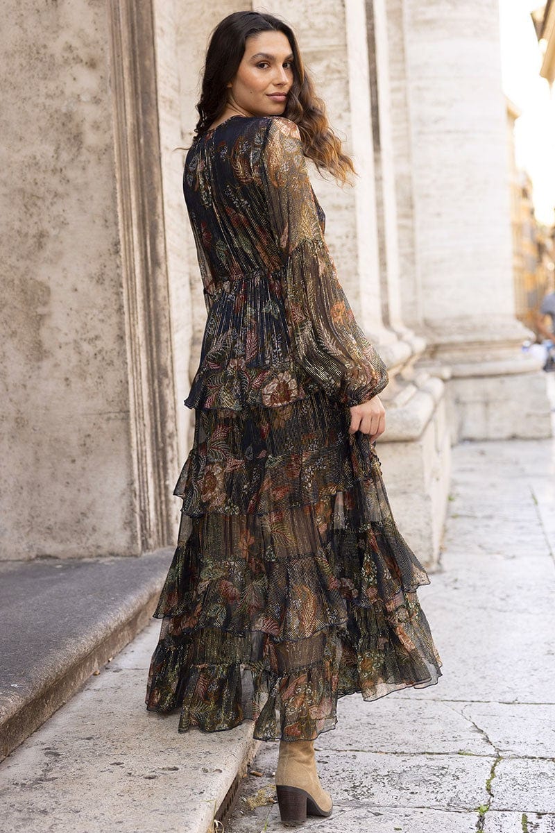 Ariana Dress Navy Multi | Kjoler | Smuk - Dameklær på nett