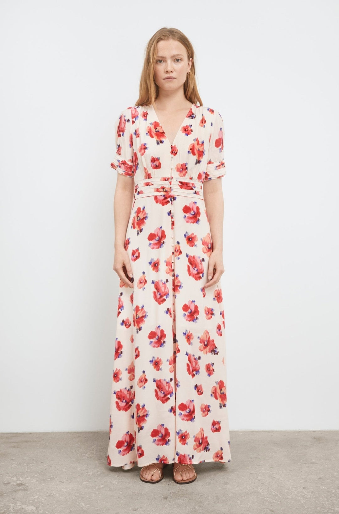 Athalia Dress Pink Mallow Print | Kjoler | Smuk - Dameklær på nett