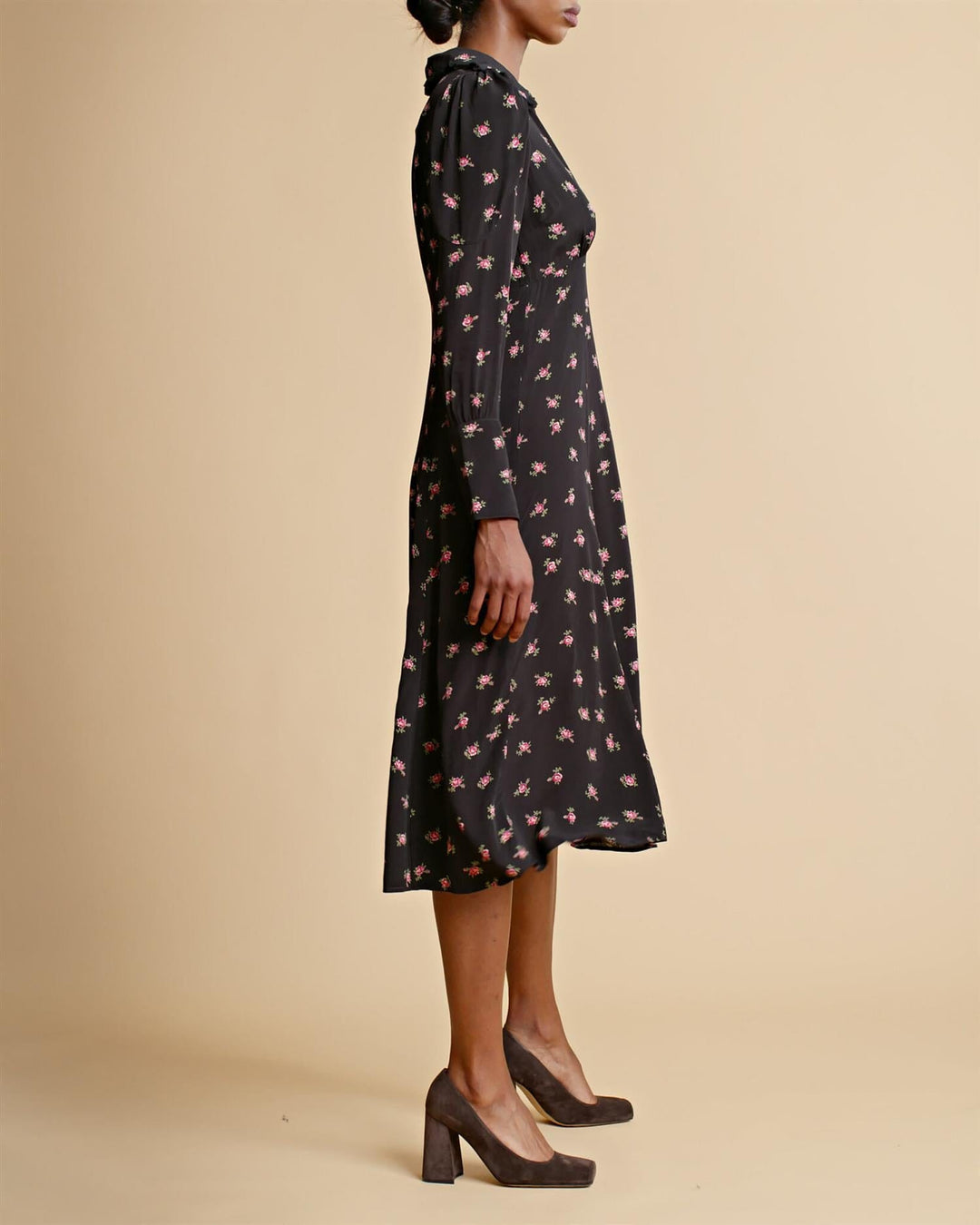 Autumn Collar Dress Roses | Kjoler | Smuk - Dameklær på nett