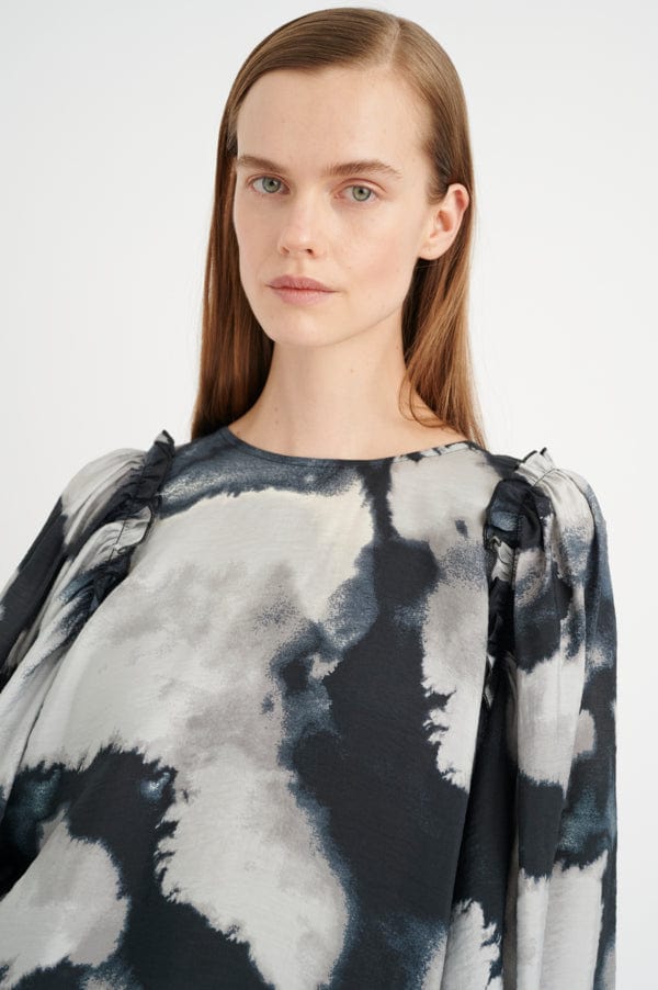 Aveniw Blouse Grey Giant Splash | Skjorter og bluser | Smuk - Dameklær på nett