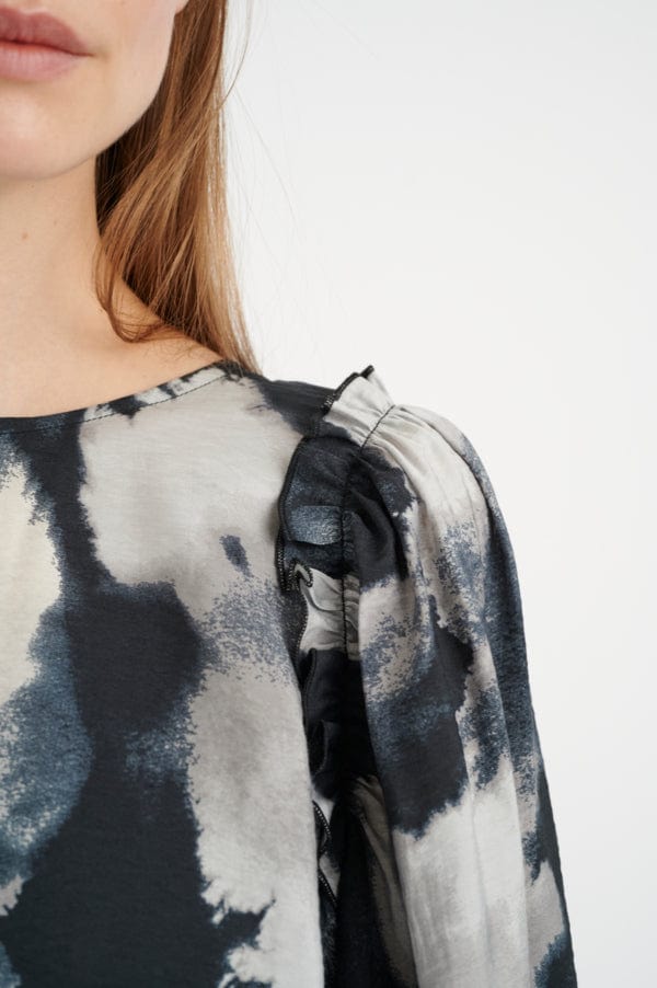 Aveniw Blouse Grey Giant Splash | Skjorter og bluser | Smuk - Dameklær på nett