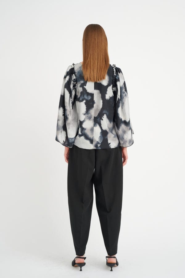 Aveniw Blouse Grey Giant Splash | Skjorter og bluser | Smuk - Dameklær på nett