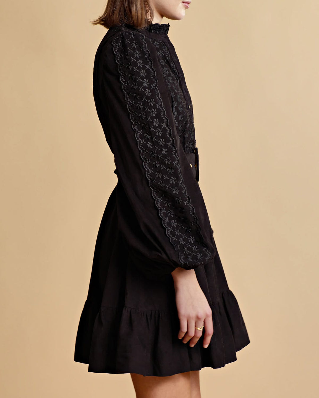 Baby Cord Shirt Dress Black | Kjoler | Smuk - Dameklær på nett