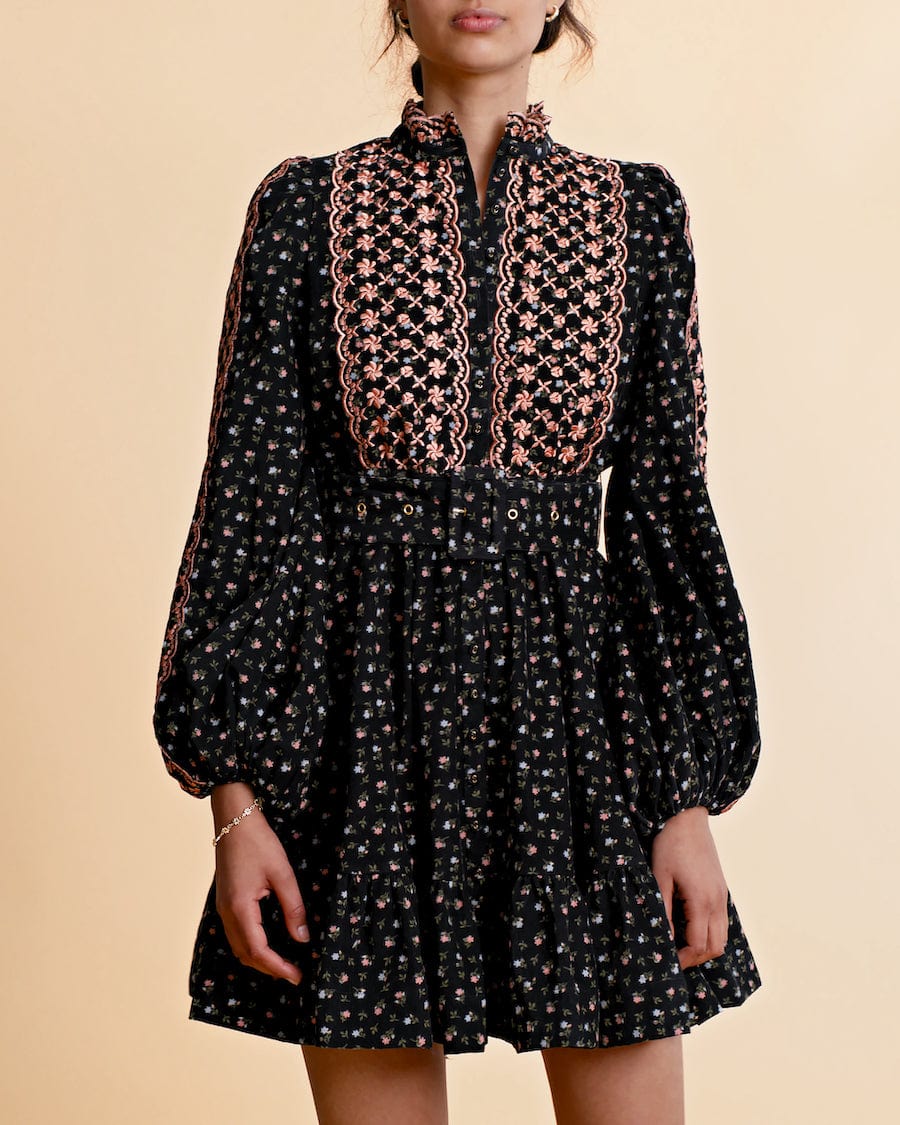 Baby Cord Shirt Dress Dark Blossom | Kjoler | Smuk - Dameklær på nett