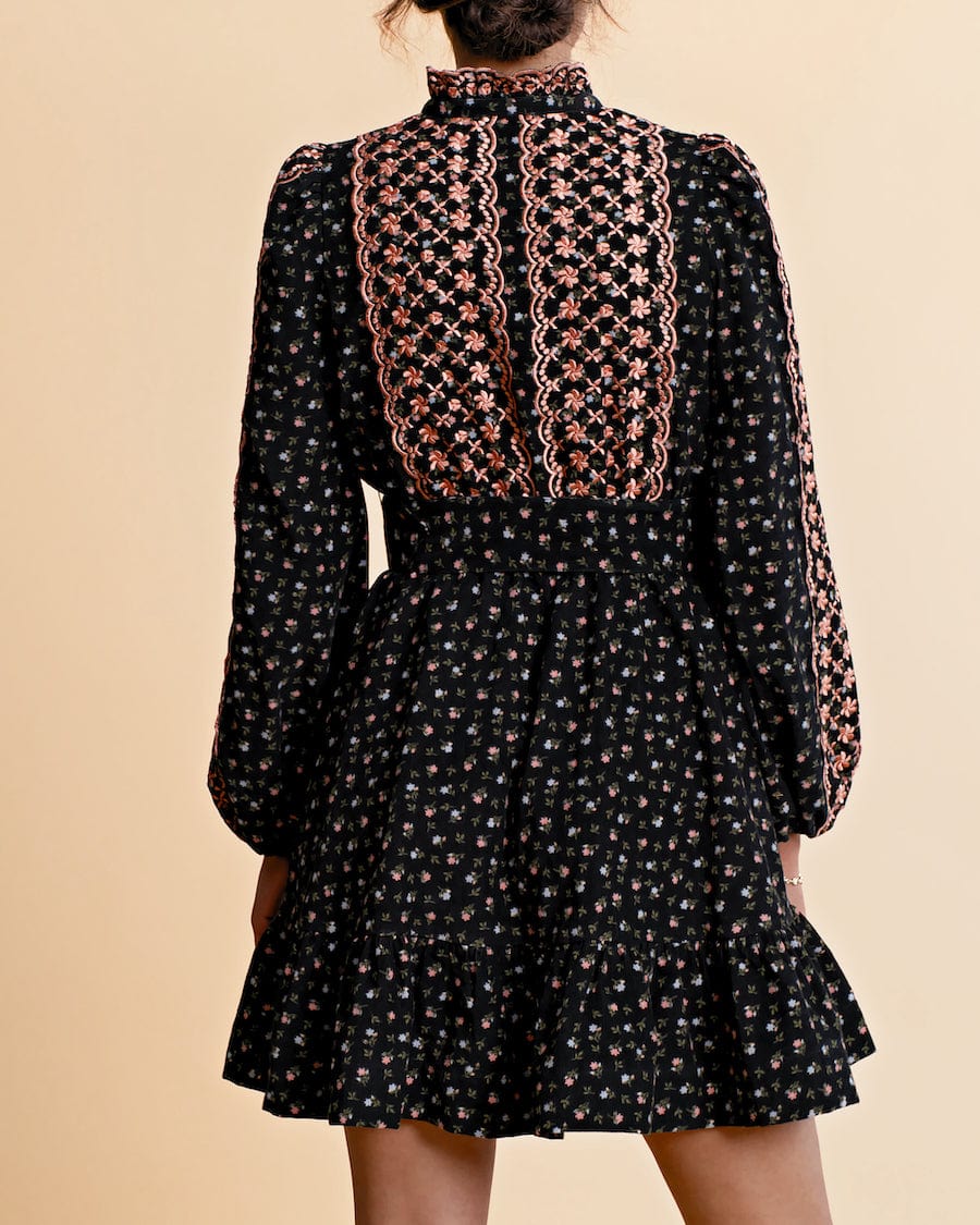 Baby Cord Shirt Dress Dark Blossom | Kjoler | Smuk - Dameklær på nett
