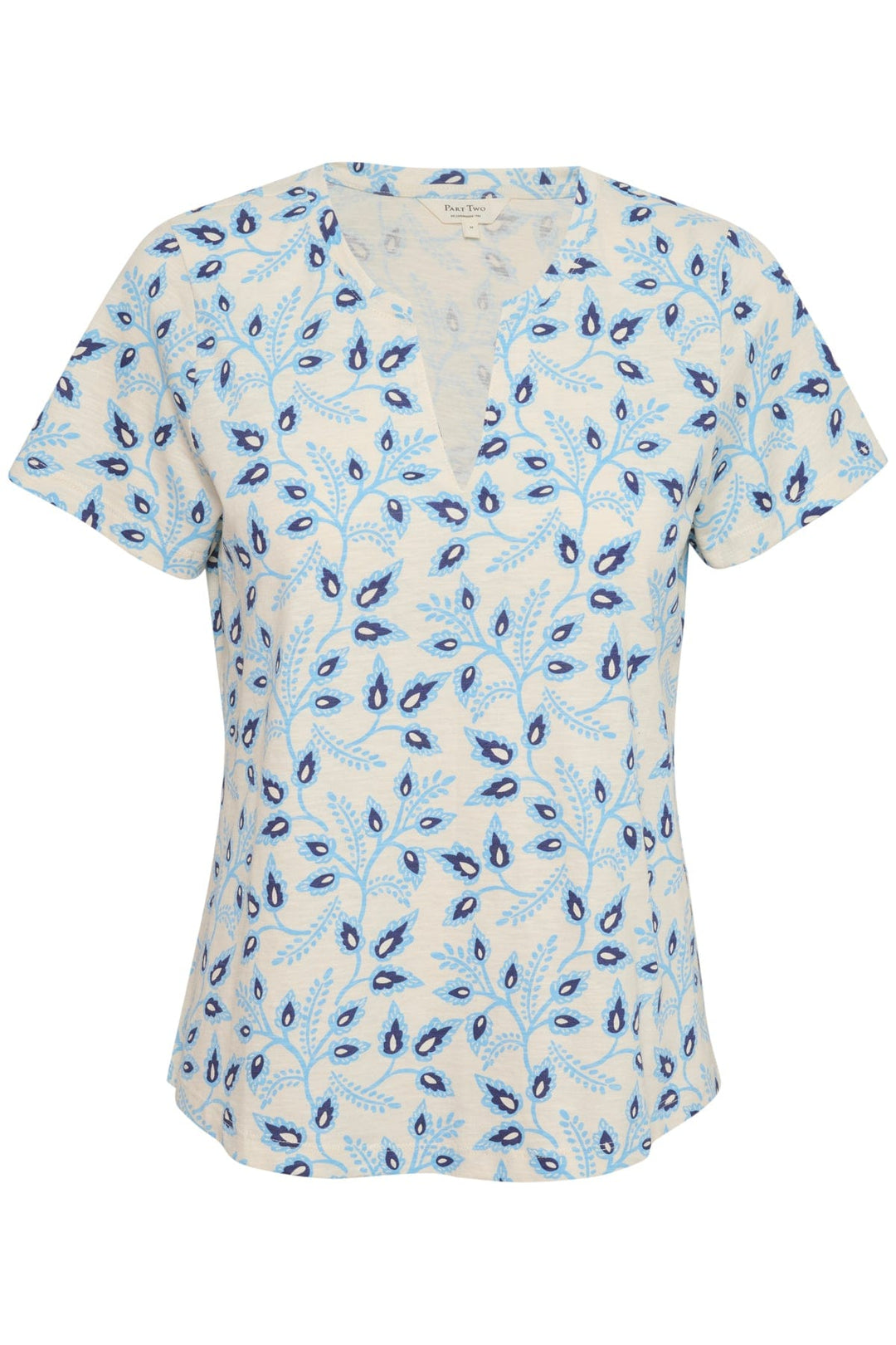 Baltic Sea Graphic Leaf Gesinaspw T-Shirt | Skjorter og bluser | Smuk - Dameklær på nett