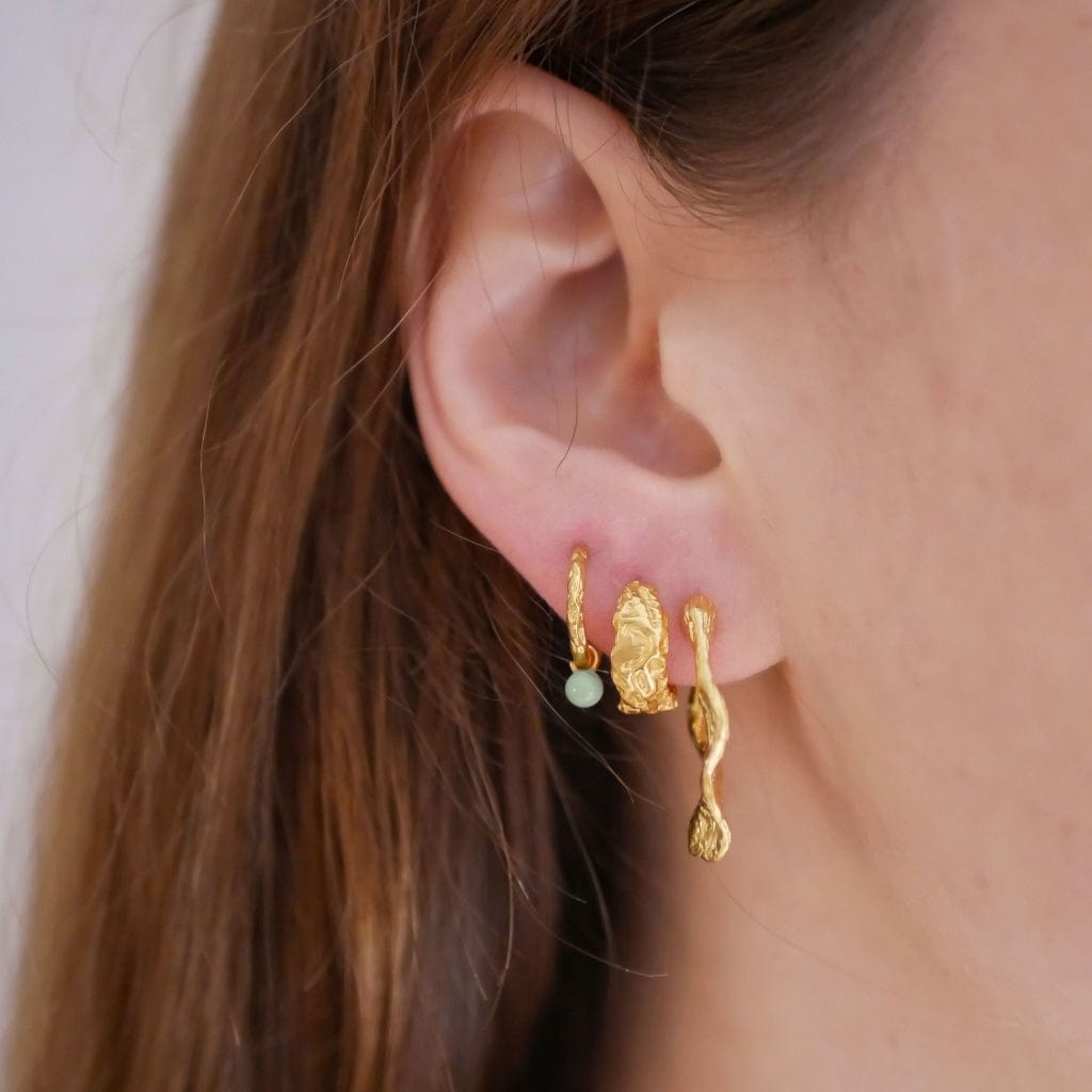 Belle Hoops Dusty Green | Accessories | Smuk - Dameklær på nett