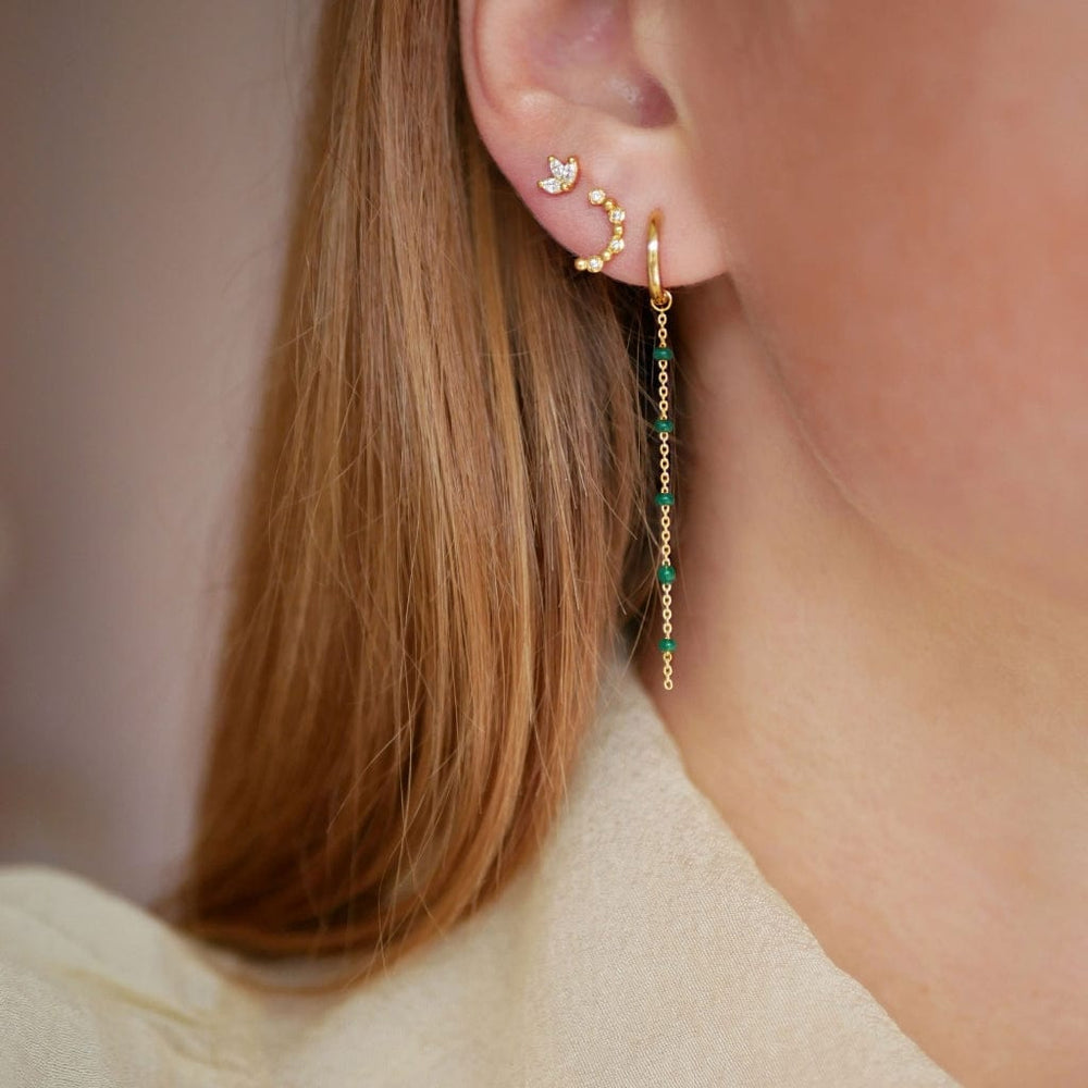 Belle Stud Gold | Accessories | Smuk - Dameklær på nett