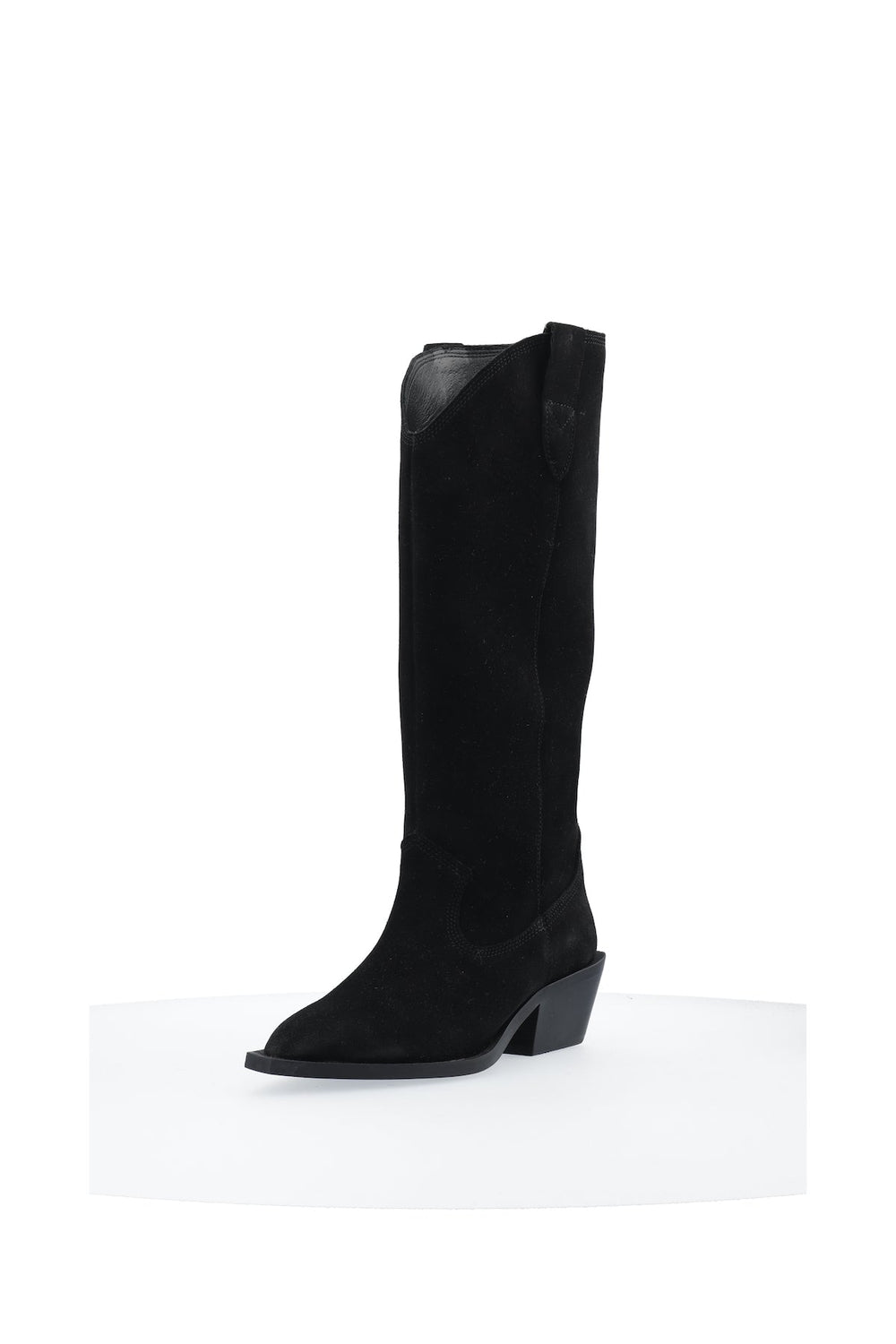 Biamona Western Boot High Suede Black | Sko | Smuk - Dameklær på nett