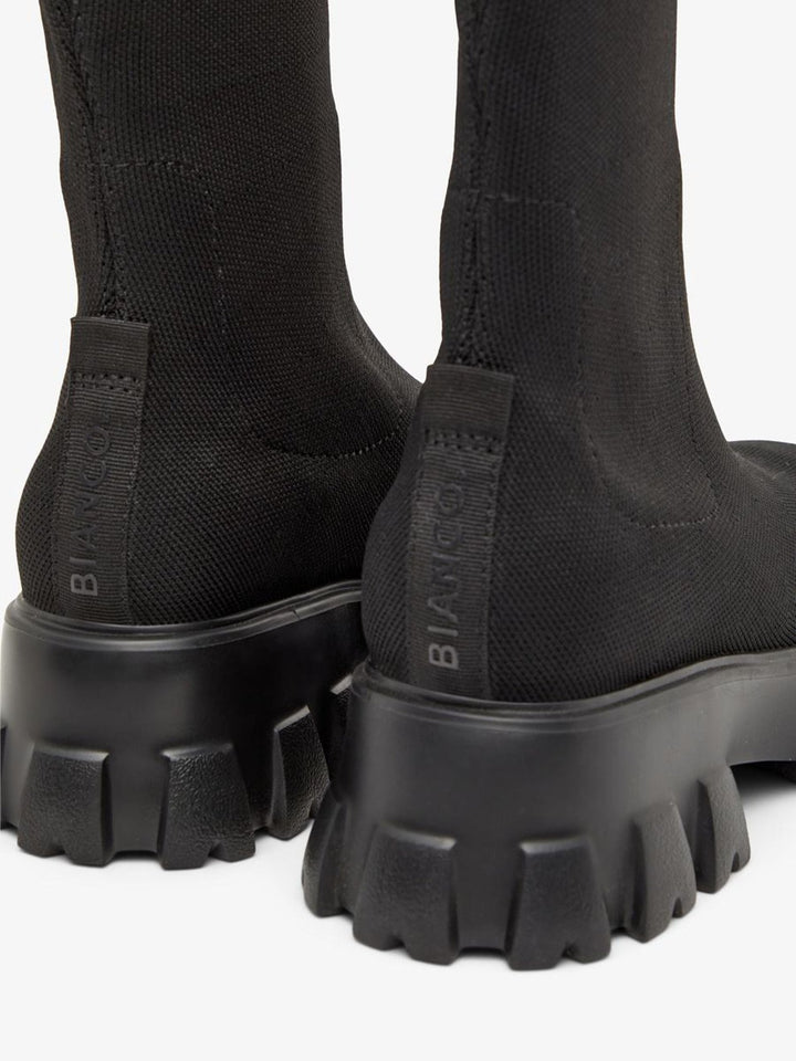 Biaprima Knee High Sock Boot Knit Black | Sko | Smuk - Dameklær på nett