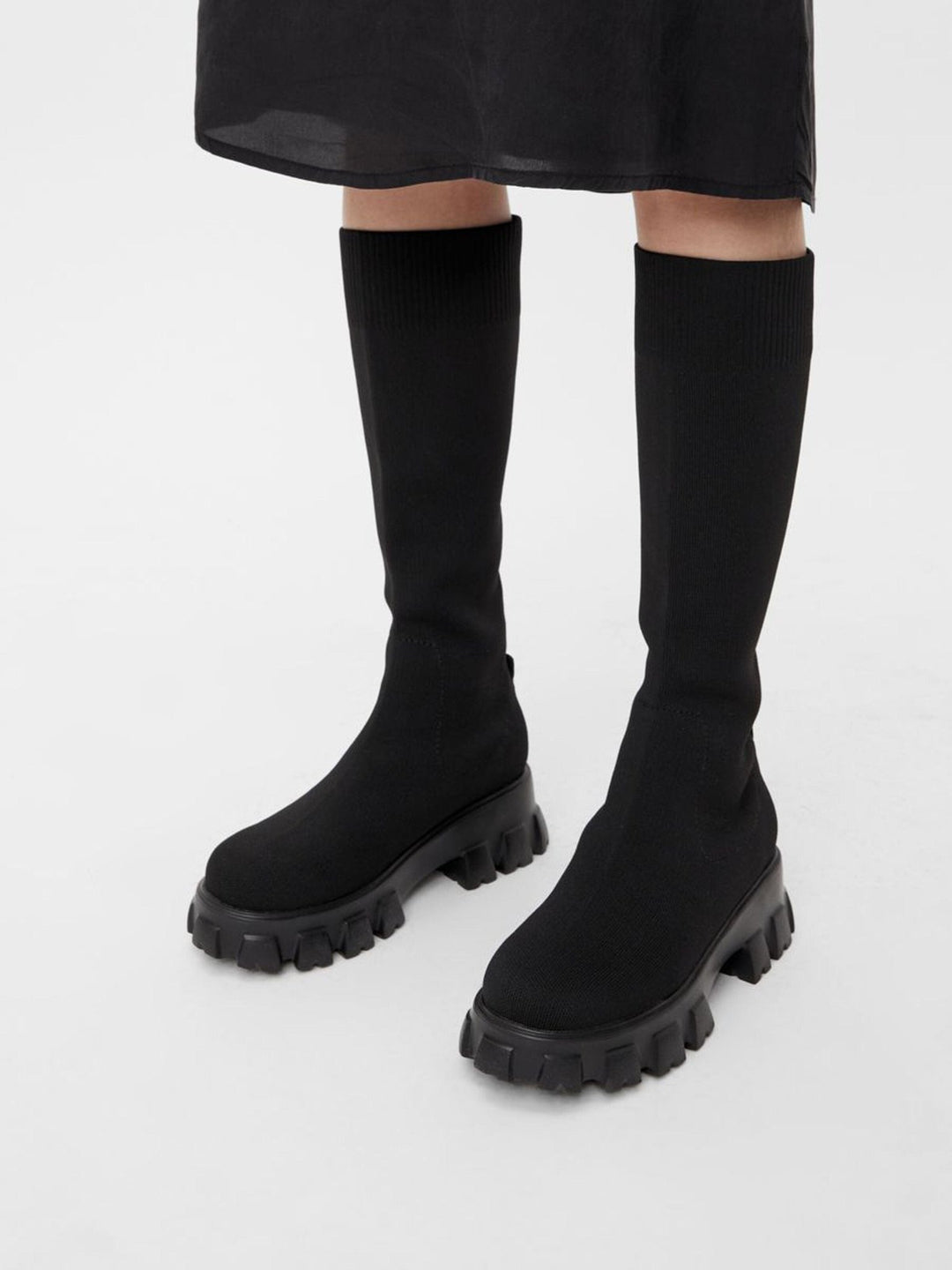 Biaprima Knee High Sock Boot Knit Black | Sko | Smuk - Dameklær på nett