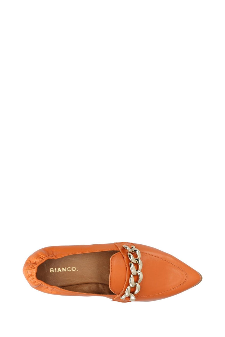 Biatracey Leather Chain Loafer Orange | Sko | Smuk - Dameklær på nett