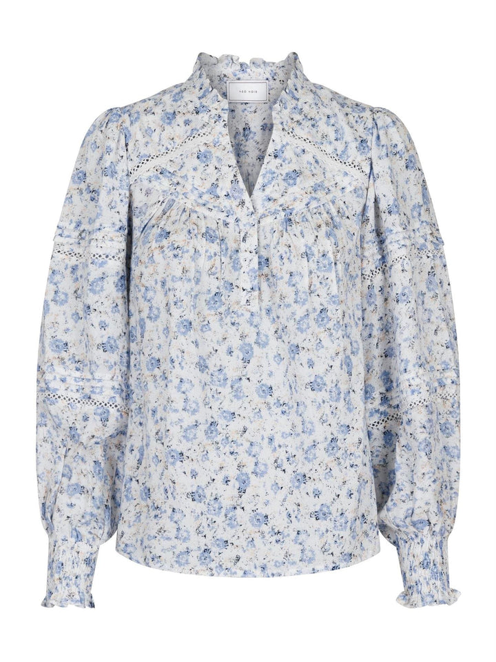 Biba Heavenly Blouse Light Blue | Skjorter og bluser | Smuk - Dameklær på nett